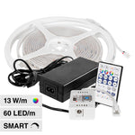 13W 24V, 60 LED SMD5050 Ribbon kit 5m koos 1 Wi-Fi ja Bluetooth kontrolleriga, IP65, V-TAC, RGB värvus