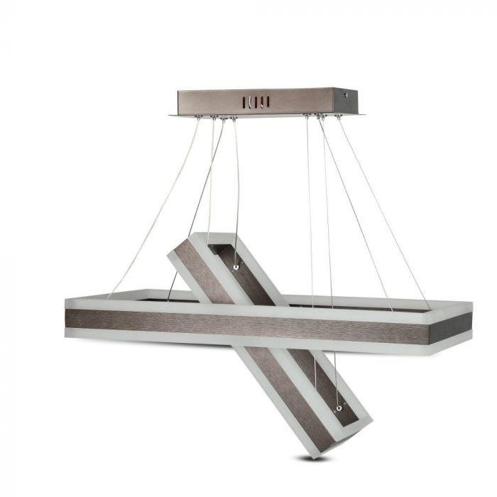 100W (7500Lm) LED pendant light with 2 rings, V-TAC, dimmable, warm white light 3000K