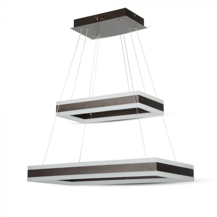 100W (7500Lm) LED pendant light with 2 rings, V-TAC, dimmable, warm white light 3000K