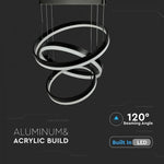 80W (5925Lm) LED iekarams gaismeklis ar 3 riņķiem, V-TAC, dimmējams, silti balta gaisma 3000K