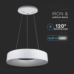 25W (1725Lm) LED disainvalgusti, ümmargune, timmitav, V-TAC, 450x1200mm, soe valge valgus 3000K