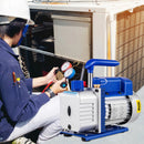 VEVOR vienpakāpes vakuuma sūknis 183 l/min (3 CFM), 246 W (1/3 ZS) ar 1440 apgr./min, piemērots vakuumēšanai un darbam ar aukstuma aģentiem R12, R22 un R134a