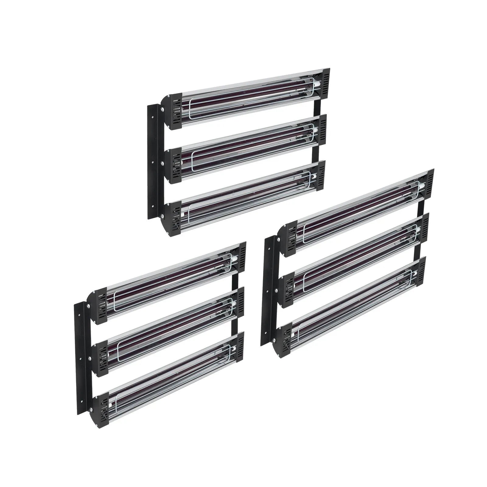 3x laka žāvēšanas infrasarkanie starotāji, sildītāji, infrasarkanās lampas, 3 kW