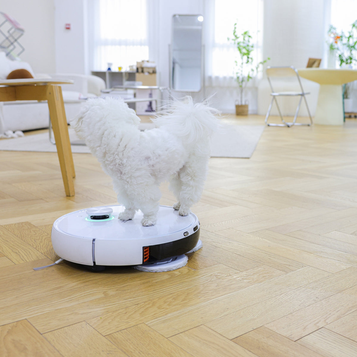 EZVIZ RS2 — робот-камера-пылесос, площадь уборки 300 м² на одной зарядке + влажная уборка с вращающимися щетками + голосовое управление
