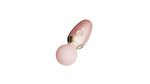 AVA application-controlled massage vibrating heated device (5min 42C) from AVA AURORA collection, pink colour, see description, discreet delivery in black packaging