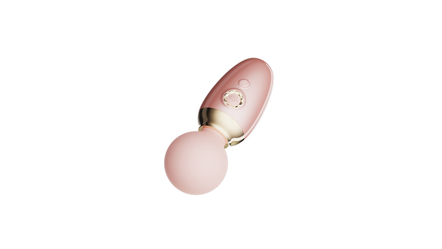 AVA application-controlled massage vibrating heated device (5min 42C) from AVA AURORA collection, pink colour, see description, discreet delivery in black packaging