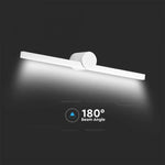 10W LED-spegelarmatur, V-TAC, IP20, vit, varmvitt ljus 3000K