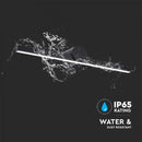 10W LED mirror light, V-TAC, IP20, black, warm white light 3000K