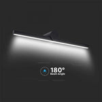 10W LED-spegelarmatur, V-TAC, IP20, svart, neutralvit 4000K