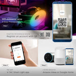 4W(550Lm) LED gaismeklis, V-TAC, IP20, savietojams ar AMAZON ALEXA & GOOGLE HOME, RGB+WW+CW