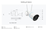 Reolink 5MP WiFi drošības kamera ar viedo noteikšanu; W320 2.4/5 GHz WiFi; Personas/transportlīdzekļa noteikšana; Audio ierakstīšana;