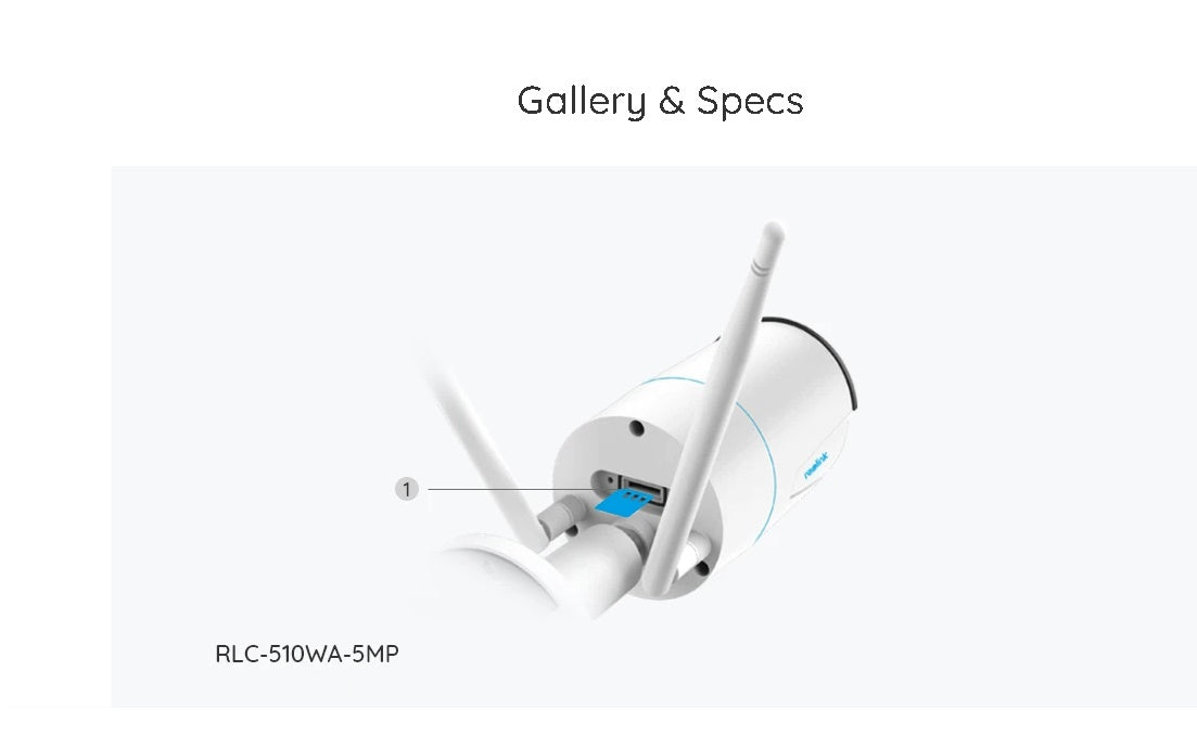Reolink 5MP WiFi drošības kamera ar viedo noteikšanu; W320 2.4/5 GHz WiFi; Personas/transportlīdzekļa noteikšana; Audio ierakstīšana;