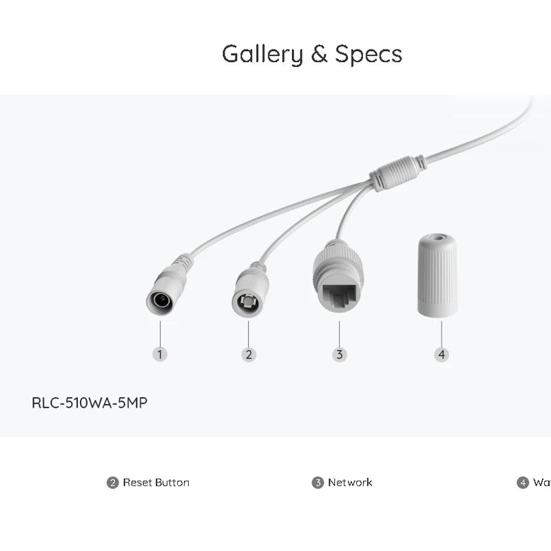 Reolink 5MP WiFi drošības kamera ar viedo noteikšanu; W320 2.4/5 GHz WiFi; Personas/transportlīdzekļa noteikšana; Audio ierakstīšana;