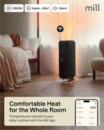 Mill | Масляный радиатор Wi-Fi GEN3 | OIL2000WIFI3 | Масляный радиатор | 2000 Вт | 3 режима | черный