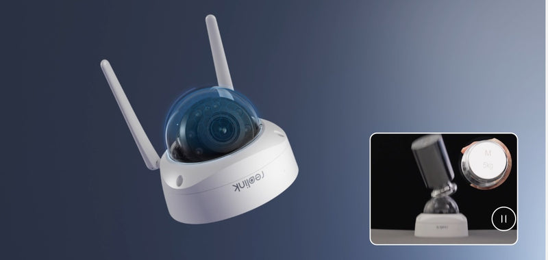 4K IK10 Vandal-Proof; Wi-Fi 6 Security Camera with 5X Optical Zoom; 4K 8MP Ultra HD; 2.4/5 GHz Dual-Band WiF; IP67