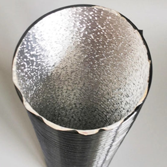 300cm Siltā gaisa caurule 75mm dīzeļa krāsniņām 5kW / 8kW, melna (Vevor un līdzīgiem dīzeļsildītājiem)