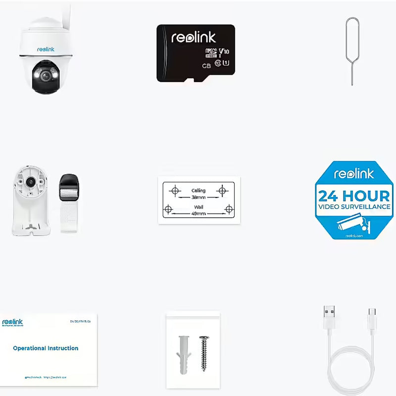 Reolink Go G430 3k - 5 MP 4G LTE bezvadu kamera, balta