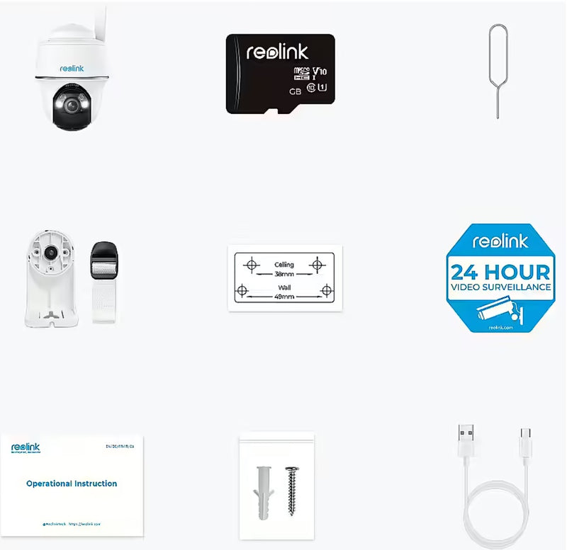 Reolink Go G430 3k - 5 MP 4G LTE bezvadu kamera, balta