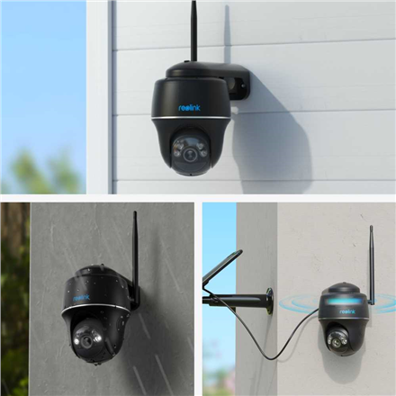 Reolink 5 MP bezvadu saules baterijas kamera ar panorāmas un slīpuma funkciju | Argus sērija B430 | PTZ | 5 MP | 2.8 mm | MicroSD līdz 128 GB