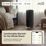 Mill Gentle Air WiFi eļļas radiators OIL1500WIFI3BLACK, 1500 W