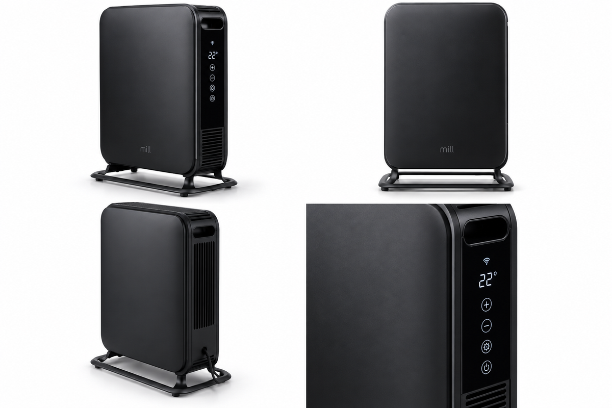 Mill Gentle Air WiFi eļļas radiators OIL1500WIFI3BLACK, 1500 W