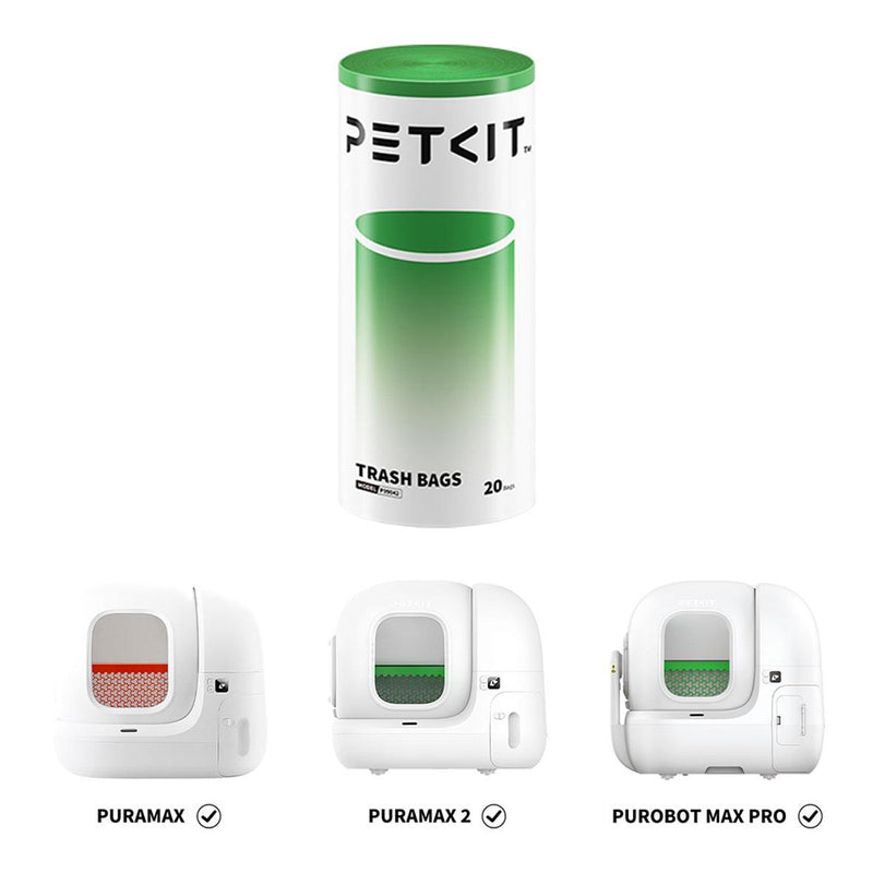 PETKIT atkritumu maisi automātiskajām kaķu tualetēm Pura Max 2 un PuroBOT Max Pro, 400 × 495 mm, 1 rullis, 20 gab.