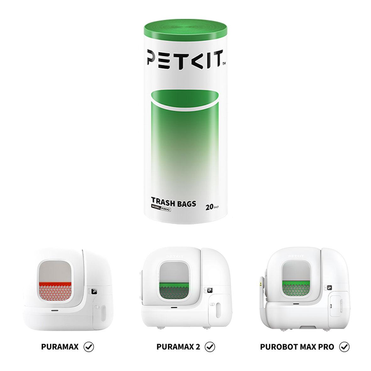 Мешки для мусора PETKIT для автоматических кошачьих туалетов Pura Max 2 и PuroBOT Max Pro, 400 × 495 мм, 1 рулон, 20 шт.