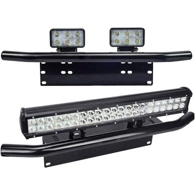 Number plate bracket for LED illumination (black) Length 603mm