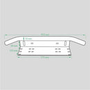 Number plate bracket for LED illumination (black) Length 603mm