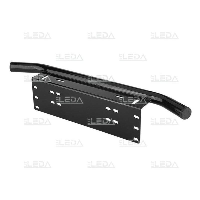 Number plate bracket for LED illumination (black) Length 603mm