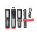 3W+3W LED COB uppladdningsbar ficklampa, 3,7v, 18650 litiumbatteri, 1200mAh, MICRO USB-laddning