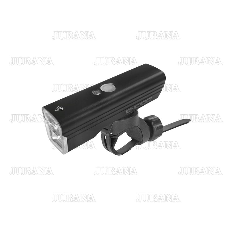 LED velosipēda priekšējais lukturis, 1000 lm, 2600 mAh, USB-C uzlāde