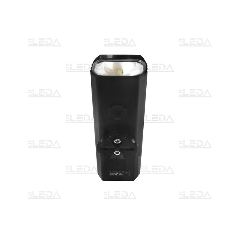 LED velosipēda priekšējais lukturis, 1000 lm, 2600 mAh, USB-C uzlāde