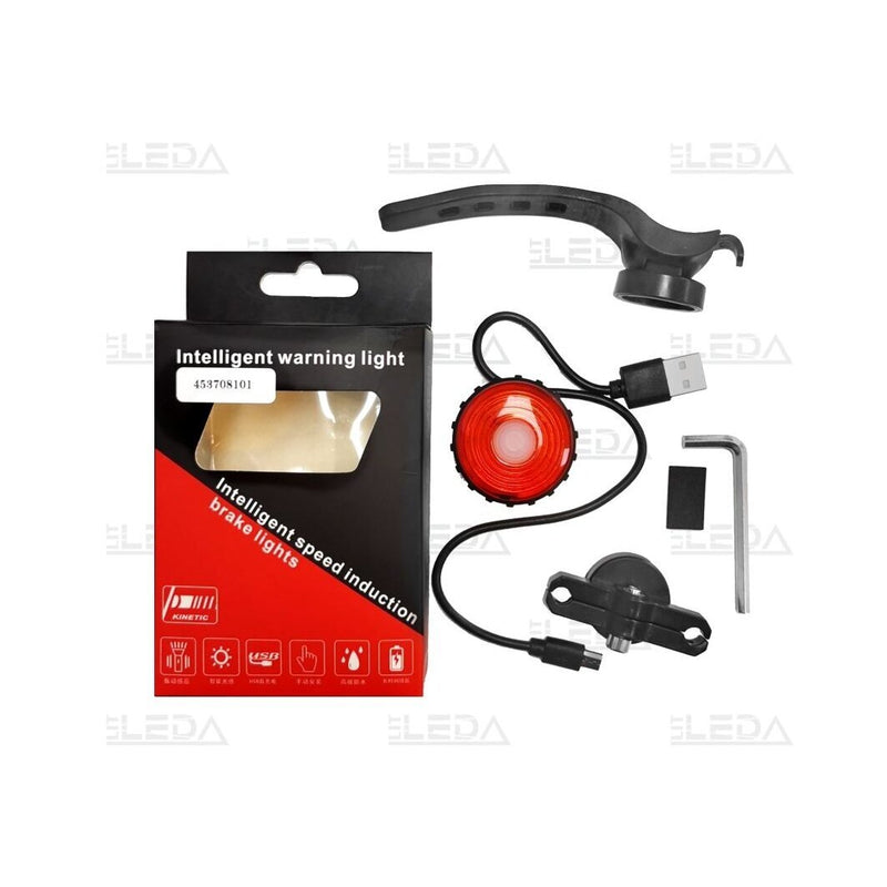 LED velosipēda aizmugurējais lukturis, 500 mAh