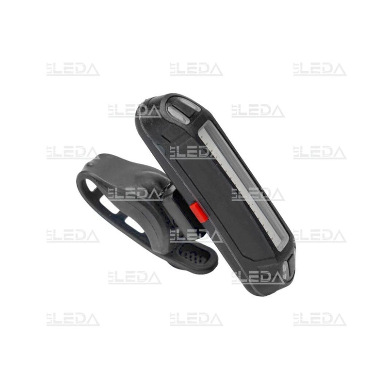 LED velosipēda aizmugurējais lukturis, COB, 500 mAh, USB uzlāde