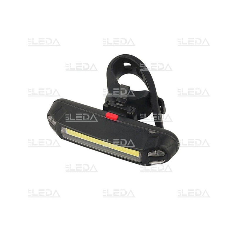 LED velosipēda aizmugurējais lukturis, COB, 500 mAh, USB uzlāde