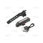 LED velosipēda aizmugurējais lukturis, COB, 500 mAh, USB uzlāde