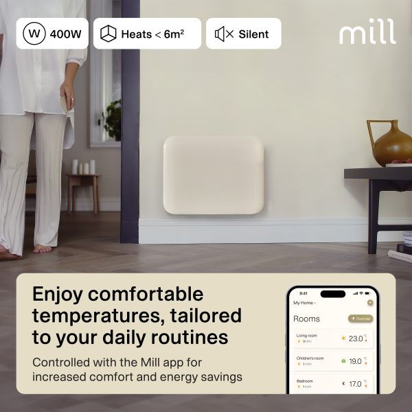 Mill Invisible Smart WiFi paneļu sildītājs PA400WIFI4, 400 W