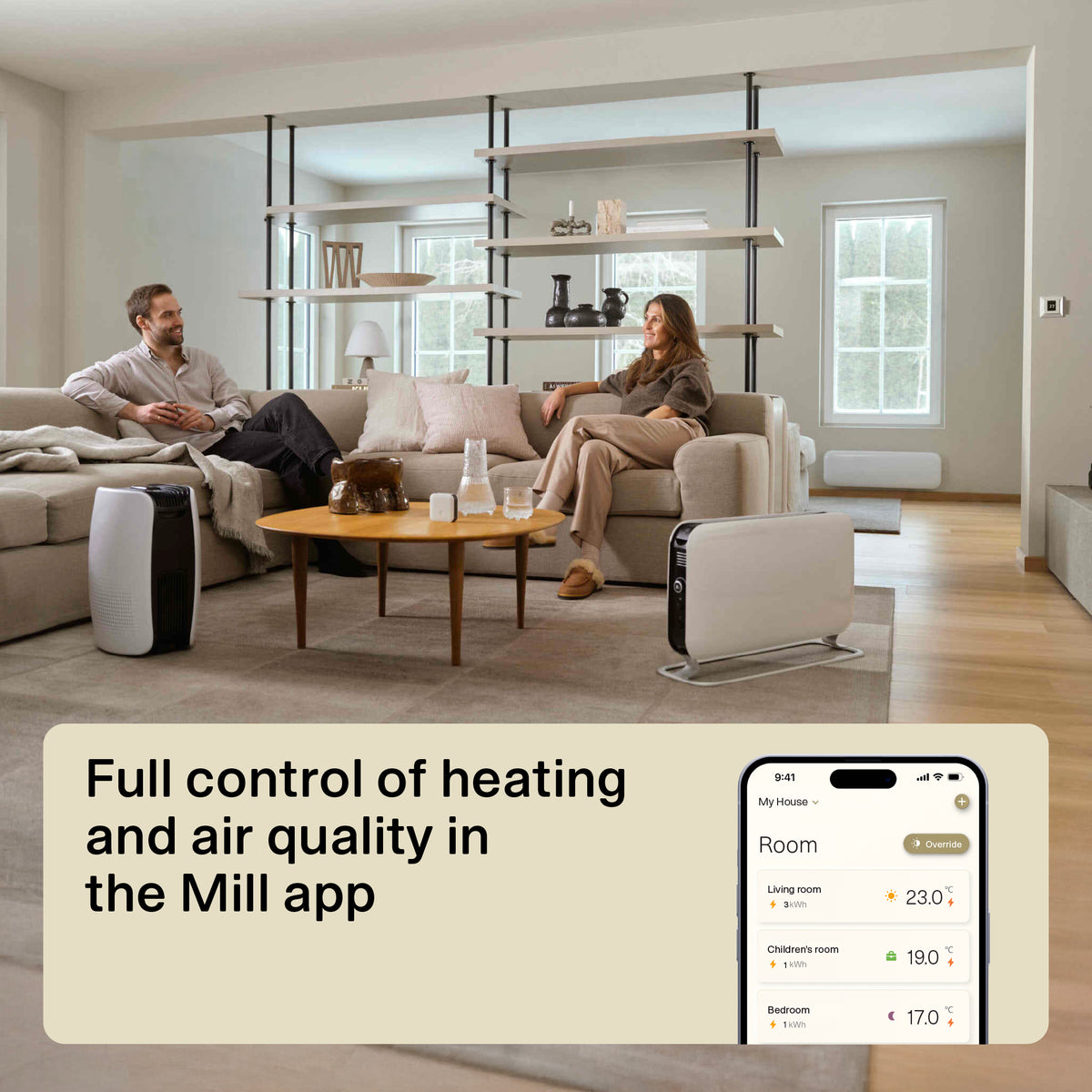 Mill Invisible Smart WiFi paneļu sildītājs PA700WIFI4, 700 W