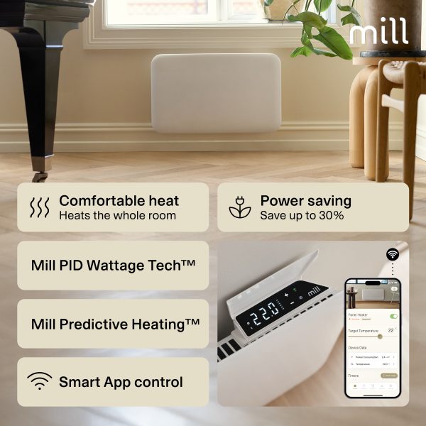 Mill Invisible Smart WiFi paneļu sildītājs PA700WIFI4, 700 W
