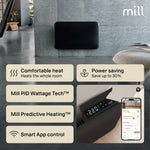 Mill Invisible Smart WiFi paneļu sildītājs PA600WIFI4BLACK, 600 W, melns