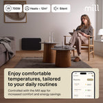 Mill Invisible Smart WiFi paneļu sildītājs PA600WIFI4BLACK, 600 W, melns