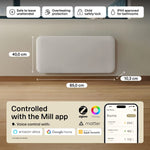 Mill Invisible Smart WiFi paneļu sildītājs PA1500WIFI4, 1500 W, balts
