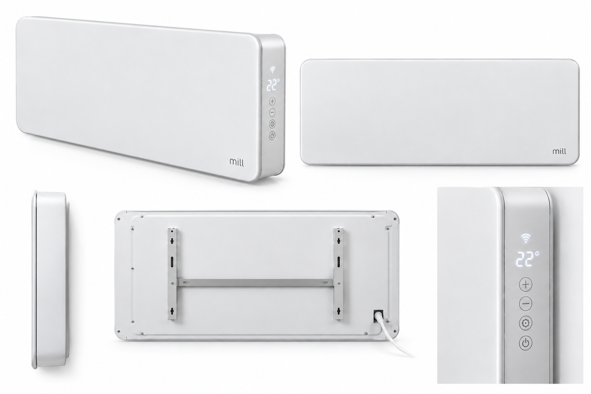 Mill Invisible Smart WiFi paneļu sildītājs PA1500WIFI4, 1500 W, balts