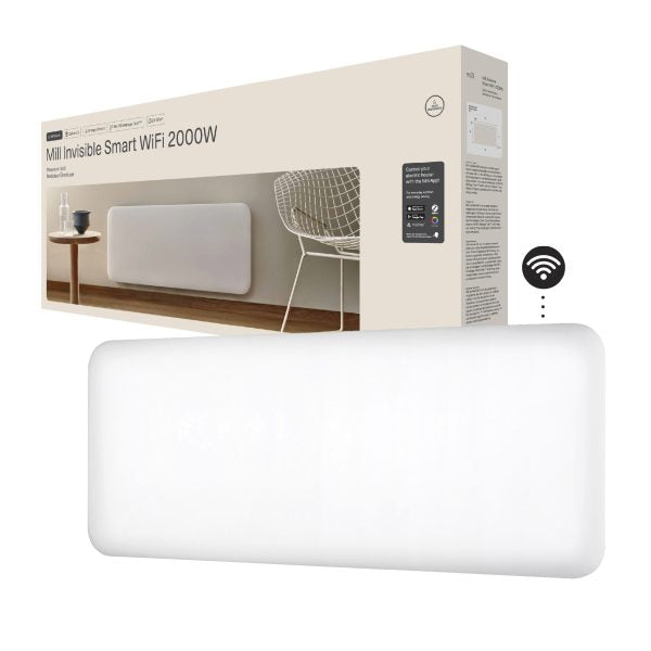 Mill Invisible Smart WiFi paneļu sildītājs PA2000WIFI4, 2000 W, balts