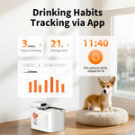 PETKIT Viedā bezvadu mājdzīvnieku ūdens strūklaka ar UVC, 3 L, Bluetooth, akumulators līdz 83 dienām, P4116
