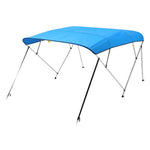4 stieņu laivas bimini jumts 244 × (185–198) × 137 cm, okeāna zils