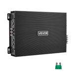 VEVOR automašīnas audio pastiprinātājs, 4 kanālu tiltojams auto pastiprinātājs, daudzkanālu Class AB stereo pastiprinātājs ar maksimālo jaudu 4 × 200 W pie 4 Ω / 4 × 400 W pie 2 Ω, augstas jaudas pastiprinātājs SUV, pikapiem un bezceļu transportlīdzekļiem
