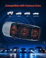 VEVOR automašīnas audio pastiprinātājs, 4 kanālu tiltojams auto pastiprinātājs, daudzkanālu Class AB stereo pastiprinātājs ar maksimālo jaudu 4 × 200 W pie 4 Ω / 4 × 400 W pie 2 Ω, augstas jaudas pastiprinātājs SUV, pikapiem un bezceļu transportlīdzekļiem