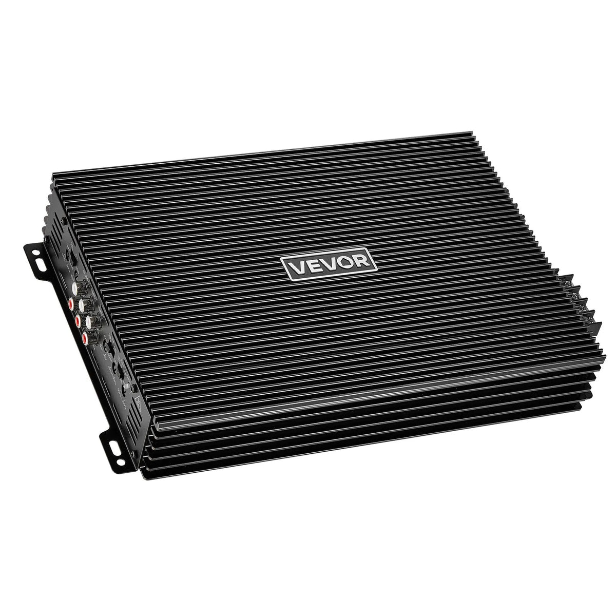 VEVOR automašīnas audio pastiprinātājs, 4 kanālu tiltojams auto pastiprinātājs, daudzkanālu Class AB stereo pastiprinātājs ar maksimālo jaudu 4 × 200 W pie 4 Ω / 4 × 400 W pie 2 Ω, augstas jaudas pastiprinātājs SUV, pikapiem un bezceļu transportlīdzekļiem
